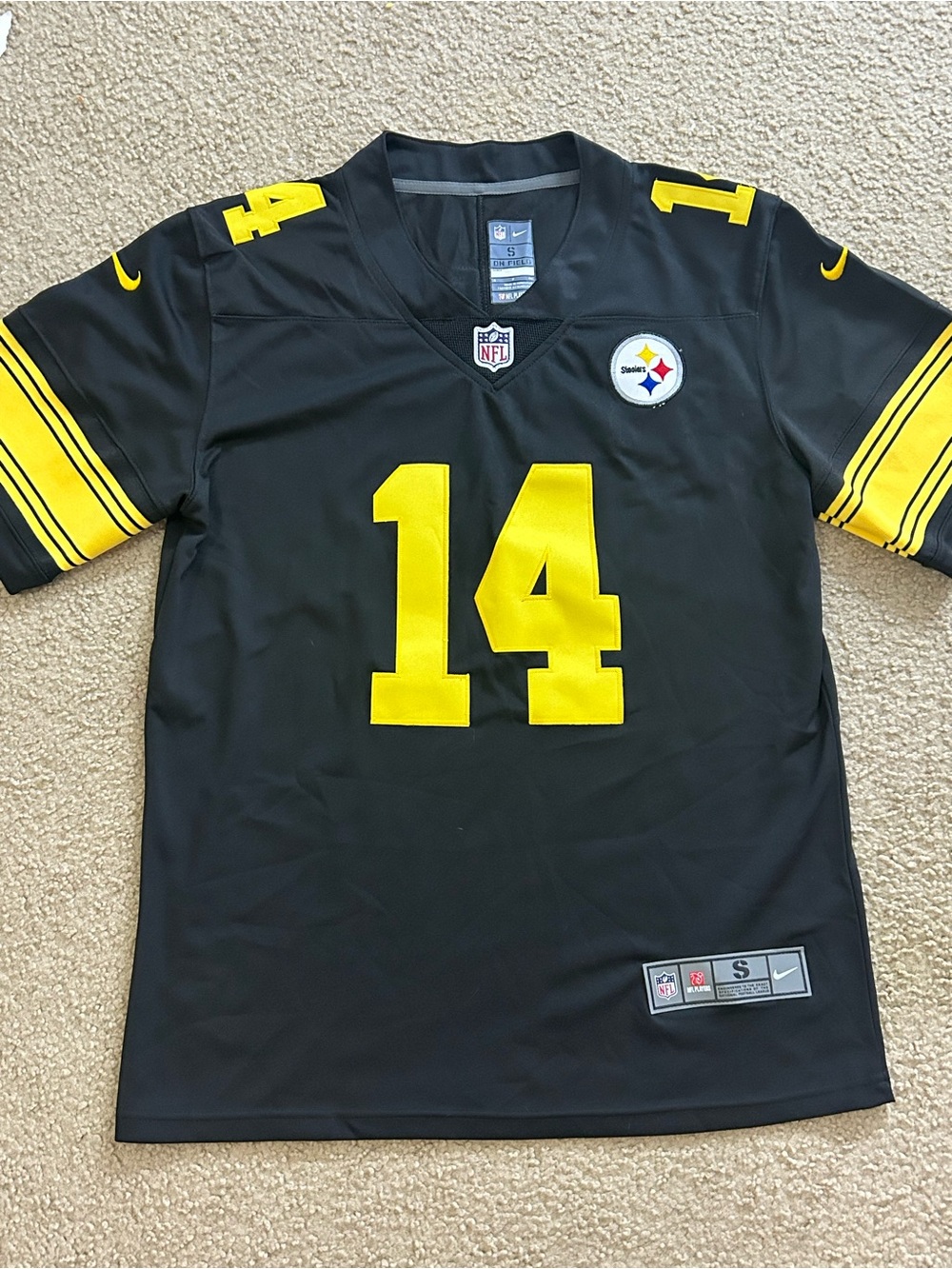 Nike George Pickens Pittsburgh Steelers #14 On Field Jersey Men’s Small Stitched